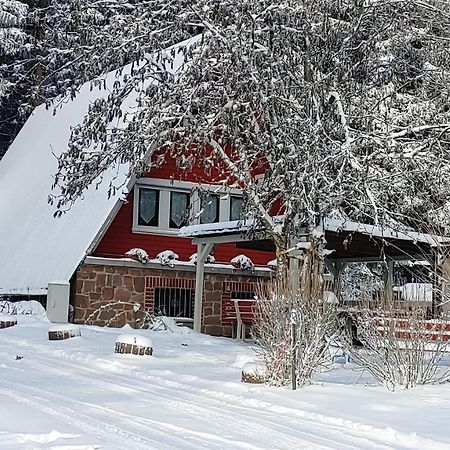 Wanderhuette Zum Bernhardsthal Villa Exteriör bild