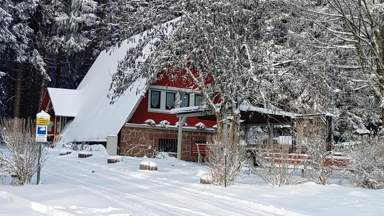 Wanderhuette Zum Bernhardsthal Villa Exteriör bild