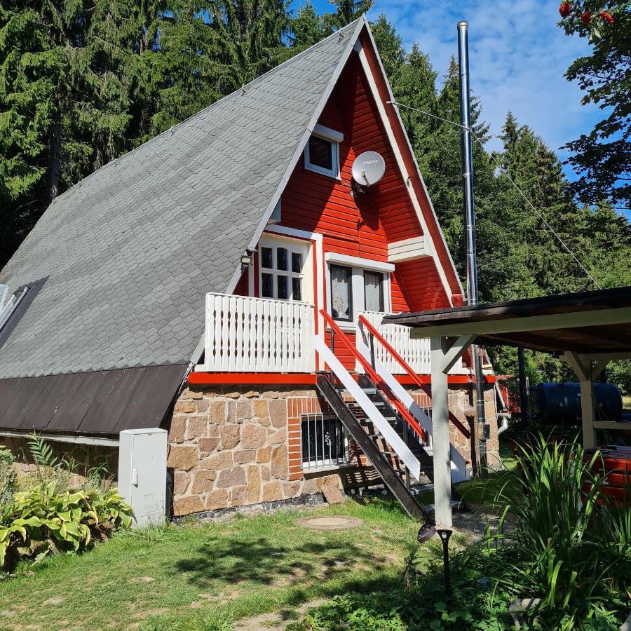 Wanderhuette Zum Bernhardsthal Villa Exteriör bild