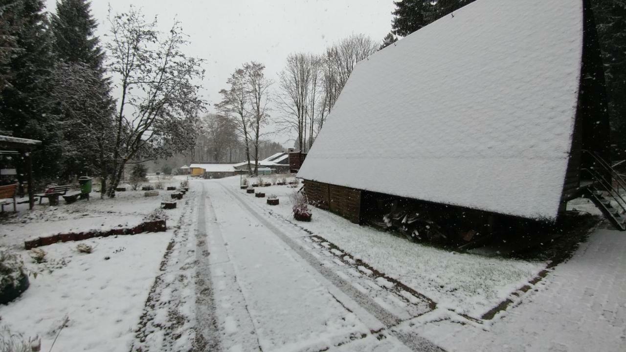 Wanderhuette Zum Bernhardsthal Villa Exteriör bild