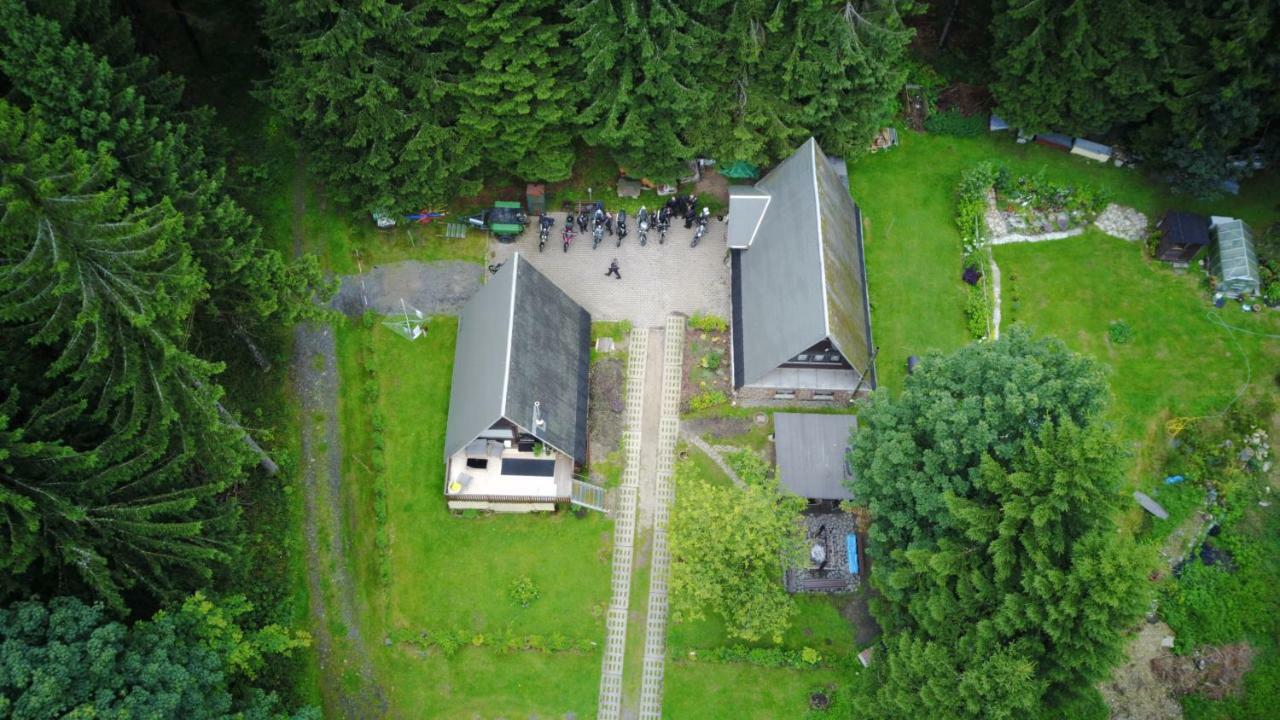 Wanderhuette Zum Bernhardsthal Villa Exteriör bild