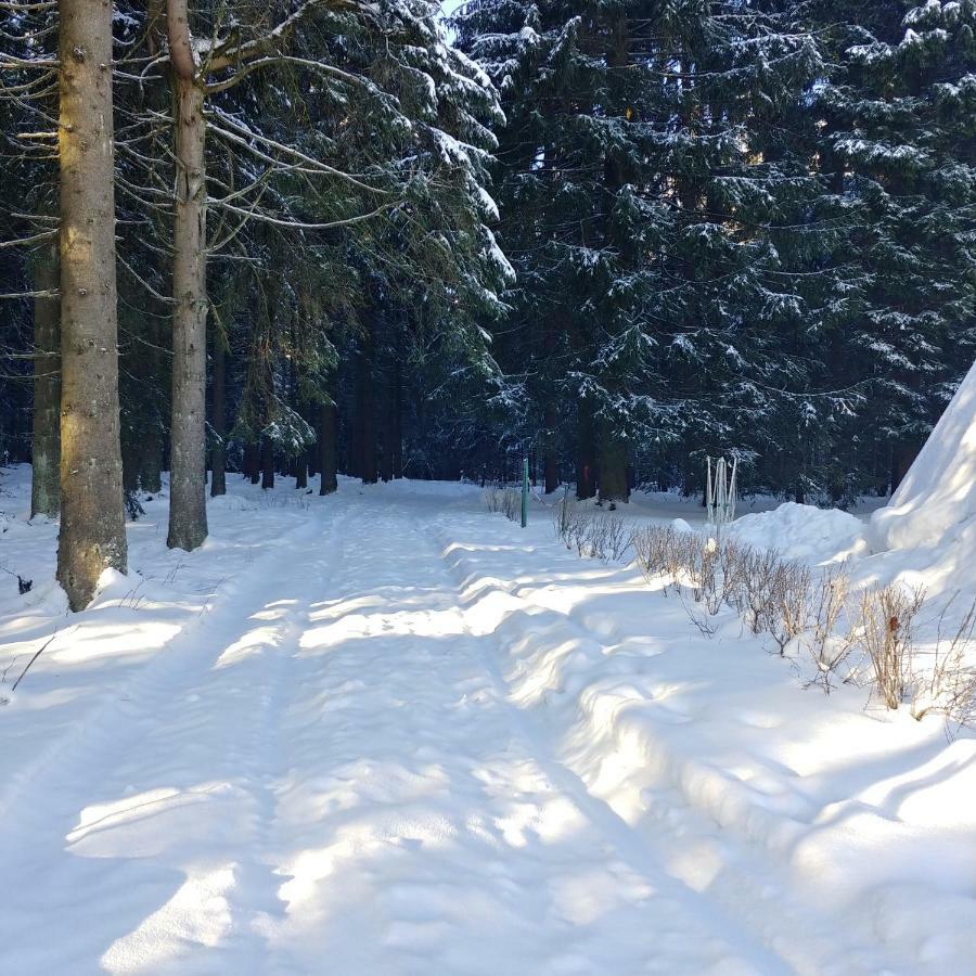 Wanderhuette Zum Bernhardsthal Villa Exteriör bild